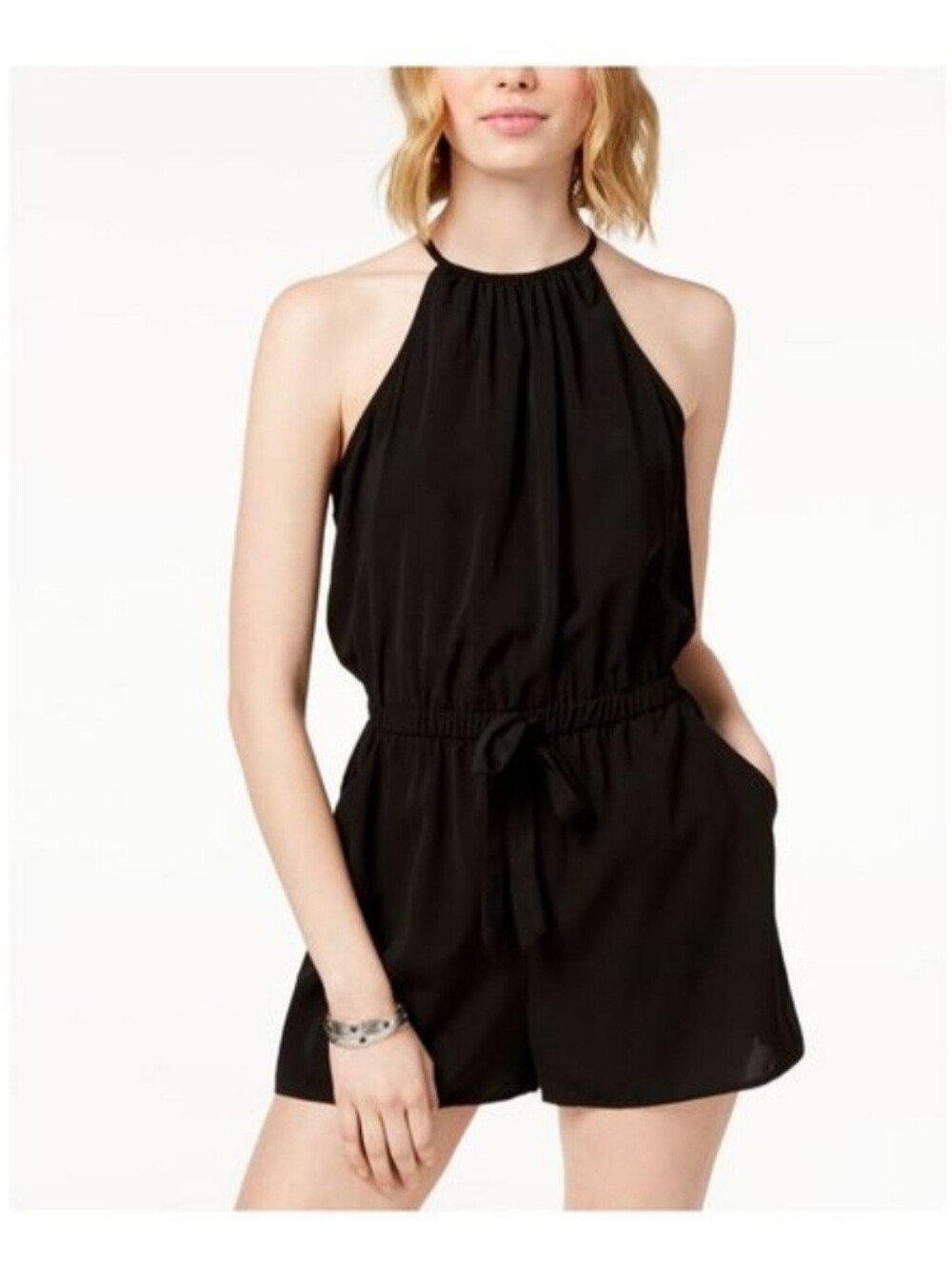 BeBop Juniors Halter-Style One-Piece Romper Olive Green Sz XXL